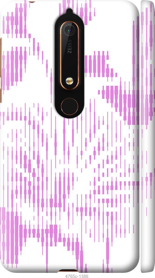 

Чехол на Nokia 6 2018 Розовый бутон. Цветок. Pink Flower Bloom