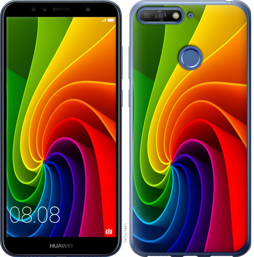 

Чохол на Huawei Y6 Prime 2018 Райдужний вихор