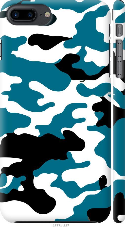 Чохол на iPhone 7 Plus Камуфляж прозорий фон