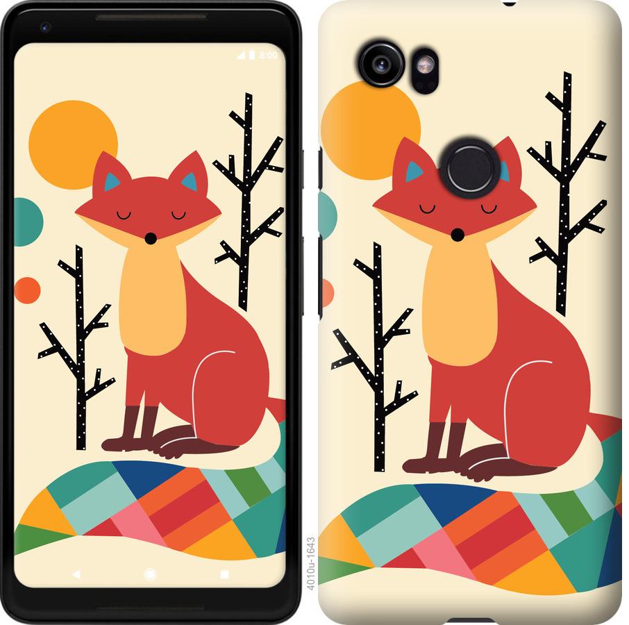 

Чехол на Google PixeL 2 XL Rainbow fox