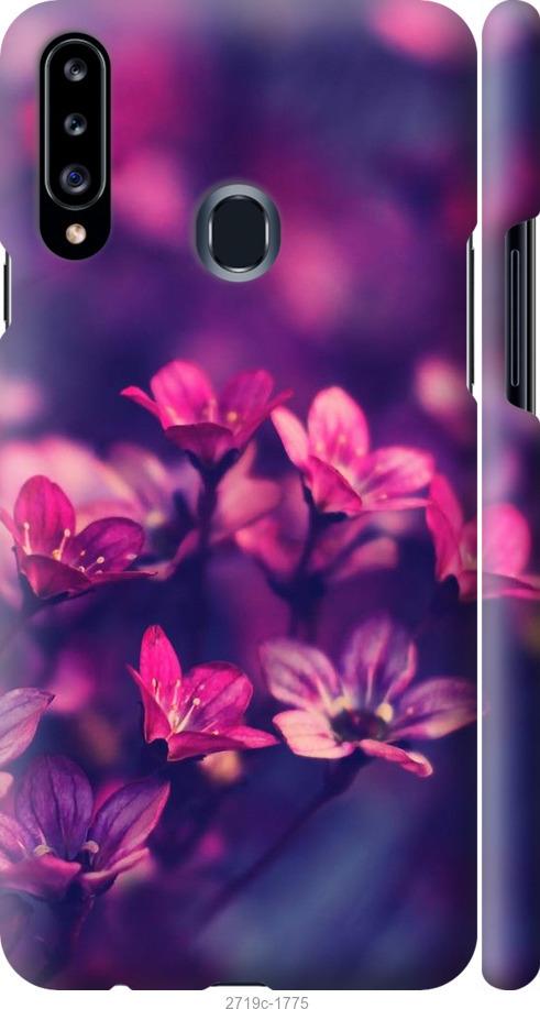 

Чехол на Samsung Galaxy A20s A207F Пурпурные цветы