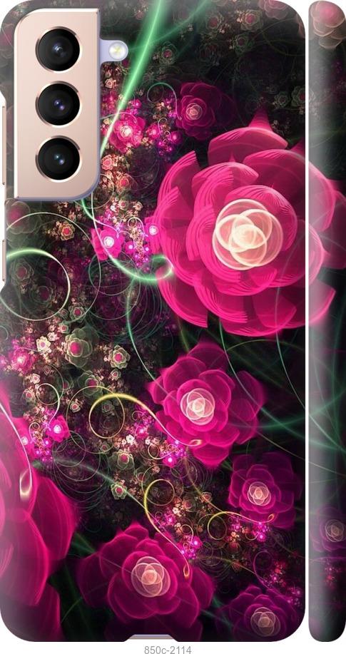 Чохол на Samsung Galaxy S21 Абстрактні квіти 3