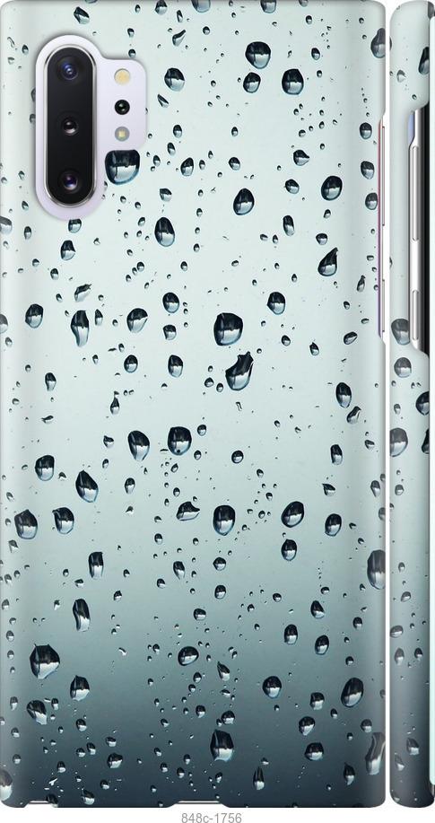 

Чохол на Samsung Galaxy Note 10 Plus Скло у краплях
