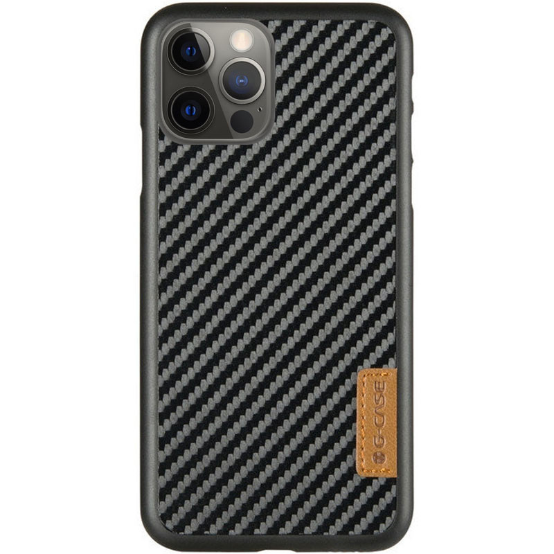 

Карбонова накладка G-Case Dark series для Apple iPhone 13 Pro (6.1") (Чорний)