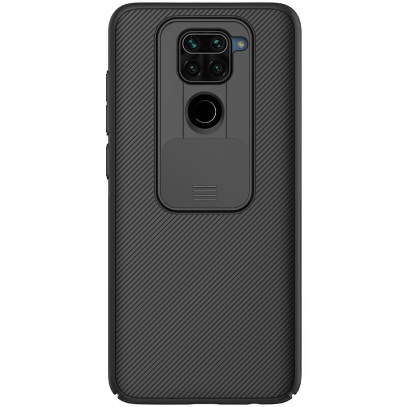 

Карбонова накладка Nillkin Camshield (зі шторкою для камери) для Xiaomi Redmi 10X (Чорний / Black)