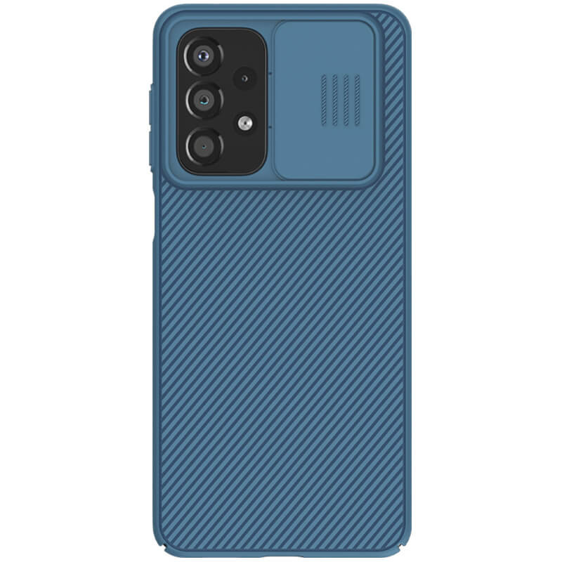 

Карбоновая накладка Nillkin Camshield (шторка на камеру) для Samsung Galaxy A73 5G Синий / Blue (210495)