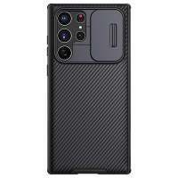 Карбоновая накладка Nillkin Camshield (шторка на камеру) для Samsung Galaxy S22 Ultra
