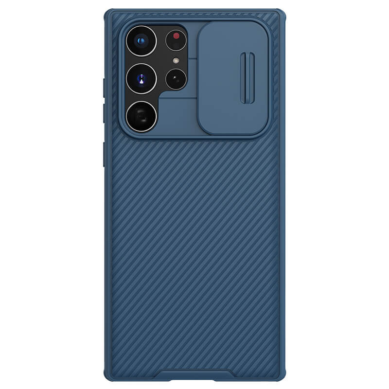 

Карбоновая накладка Nillkin Camshield (шторка на камеру) для Samsung Galaxy S23 Ultra Синий / Blue (228379)