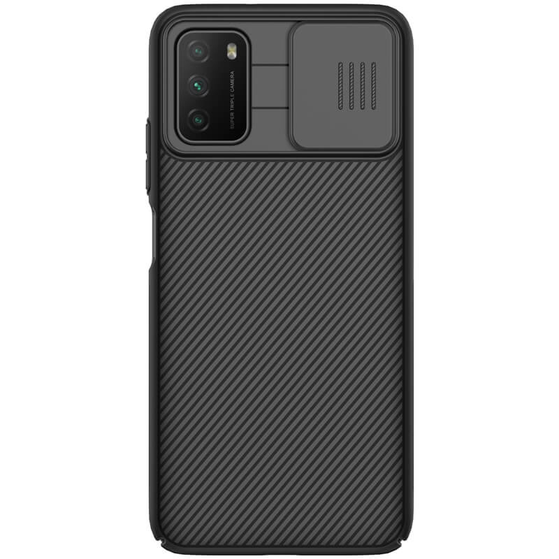 

Карбоновая накладка Nillkin Camshield (шторка на камеру) для Xiaomi Poco M3 Черный / Black (187129)