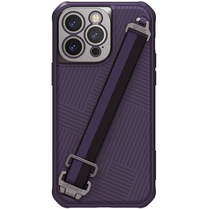 

Карбонова накладка Nillkin Strap Magnetic Case для Apple iPhone 14 Pro Max (6.7") (Deep Purple)