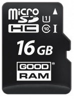 

Карта памяти GoodRam microSDHC UHS-1 16 GB Class 10 + SD adapter