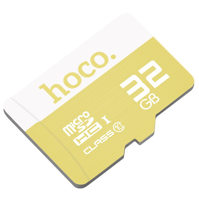 

Карта пам'яті Hoco microSDHC 32GB TF High Speed Card Class 10 (Жовтий)