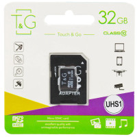 Карта памяти T&G microSDHC (UHS-1) 32 GB class 10 (с адаптером)