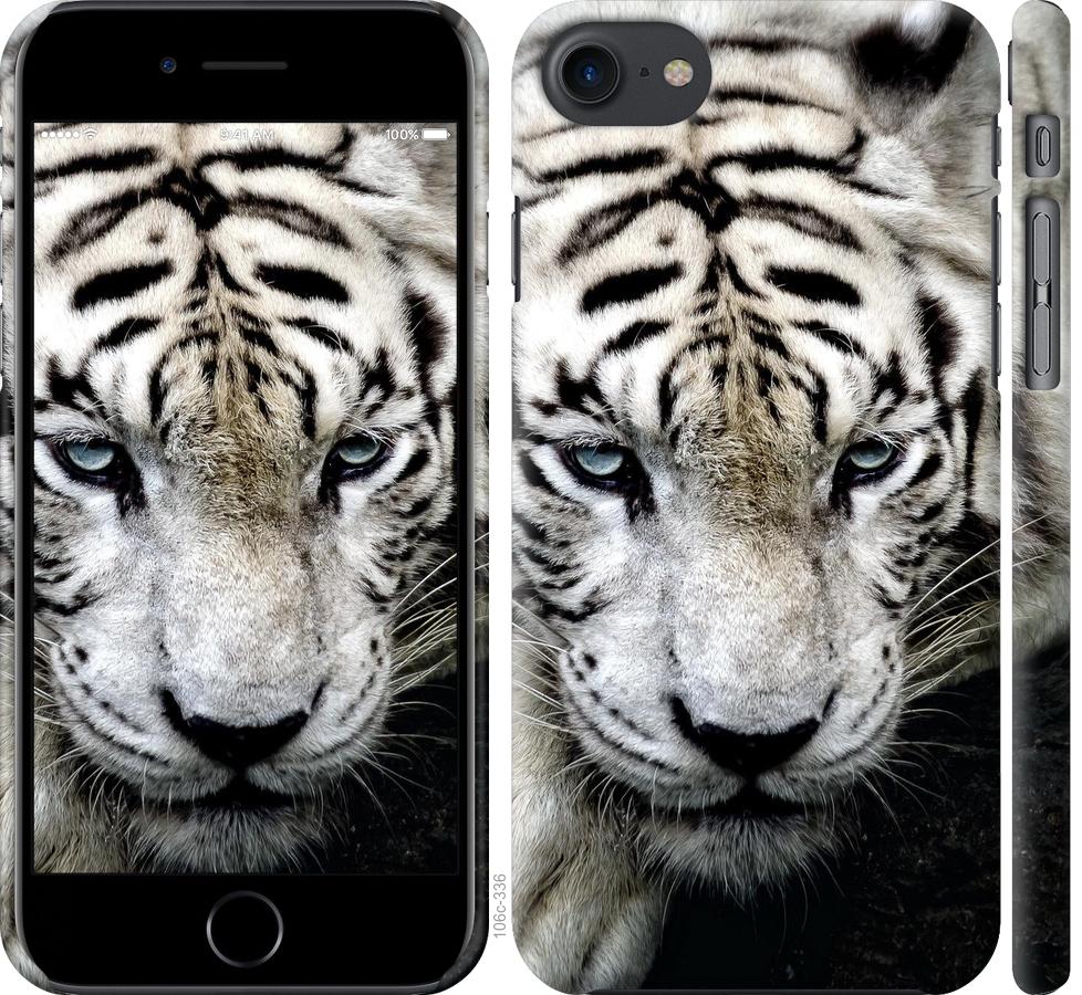 

Чохол на iPhone 7 Сумний білий тигр