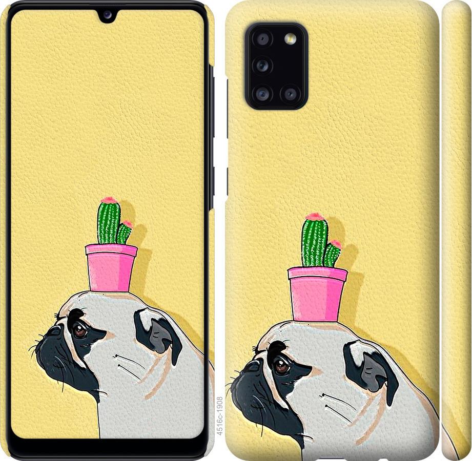 

Чохол на Samsung Galaxy A31 A315F Мопс з кактусом