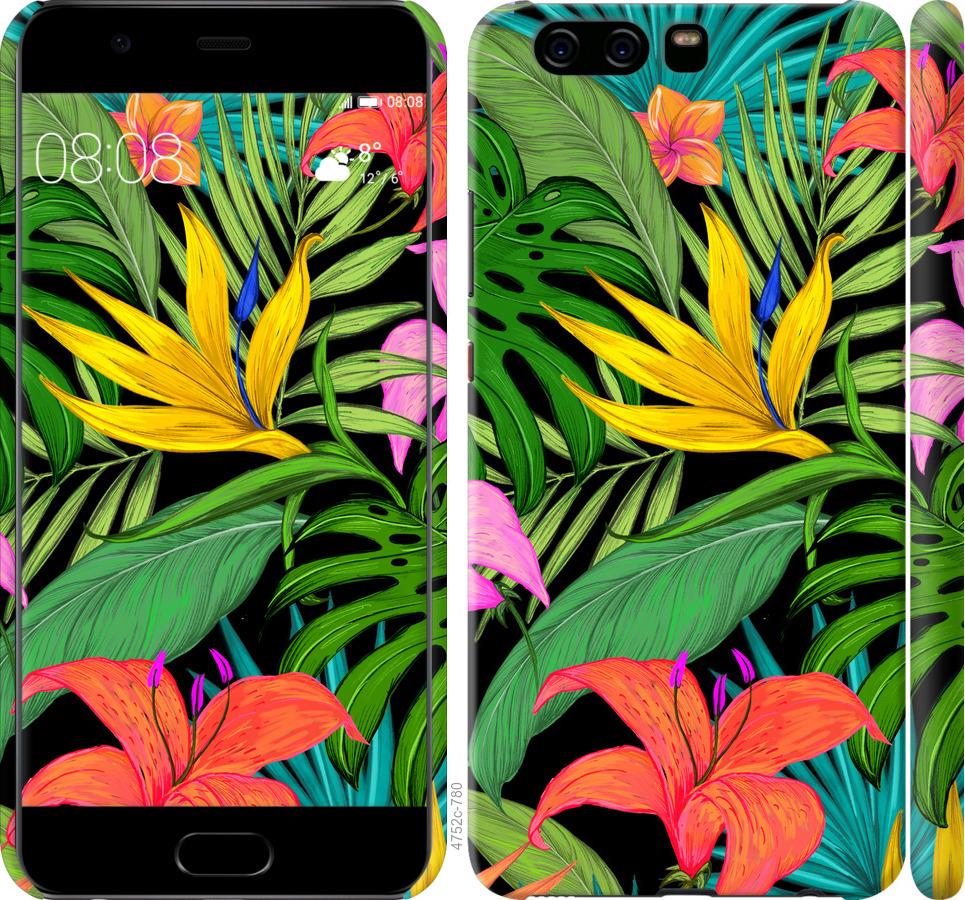 

Чохол на Huawei P10 Тропічні листя 1
