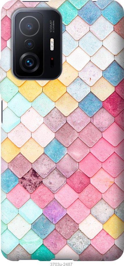

Чехол на Xiaomi 11T Pro Красочная черепица