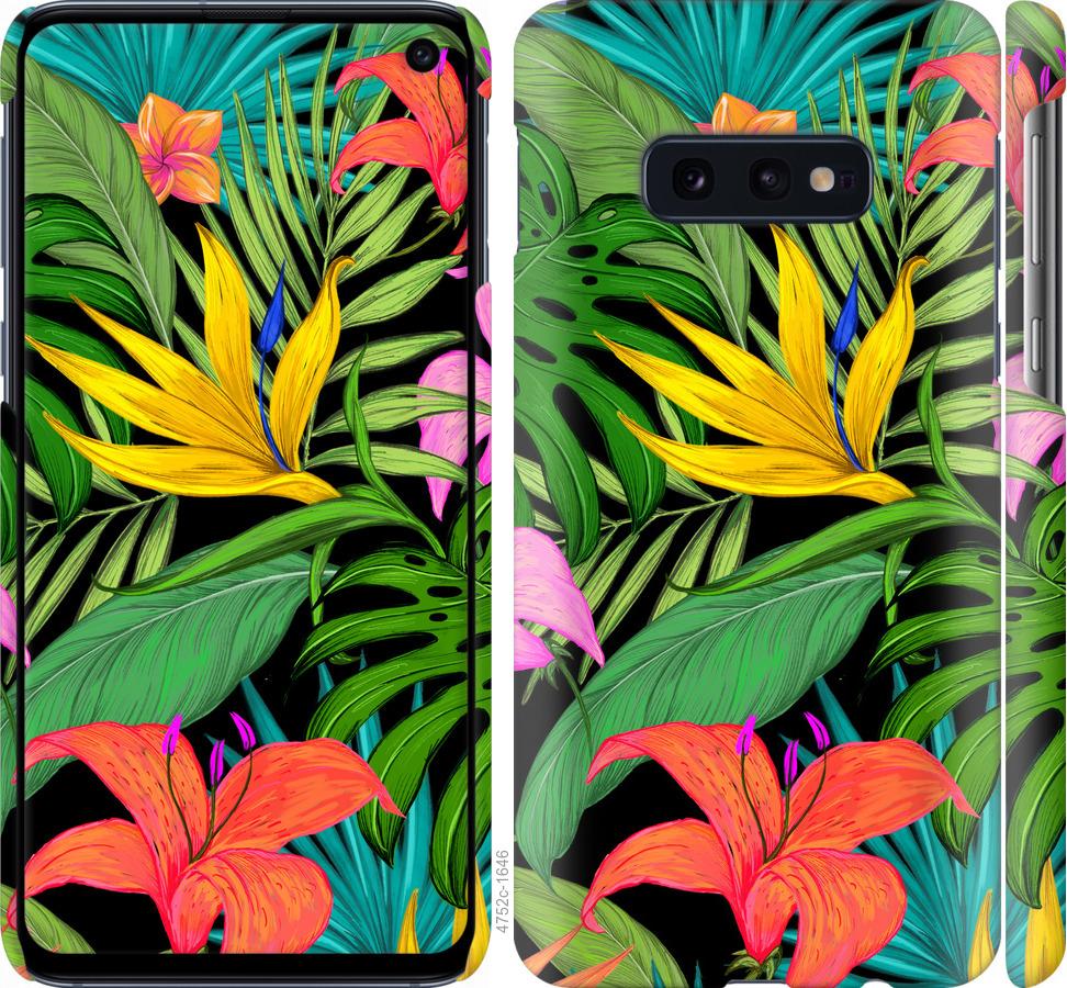 

Чохол на Samsung Galaxy S10e Тропічні листя 1