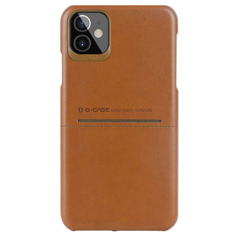 

Шкіряна накладка G-Case Cardcool Series для Apple iPhone 12 mini (Коричневий)