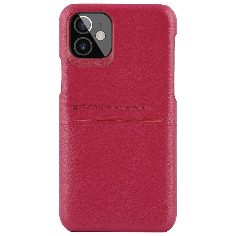 

Шкіряна накладка G-Case Cardcool Series для Apple iPhone 12 mini (Червоний)