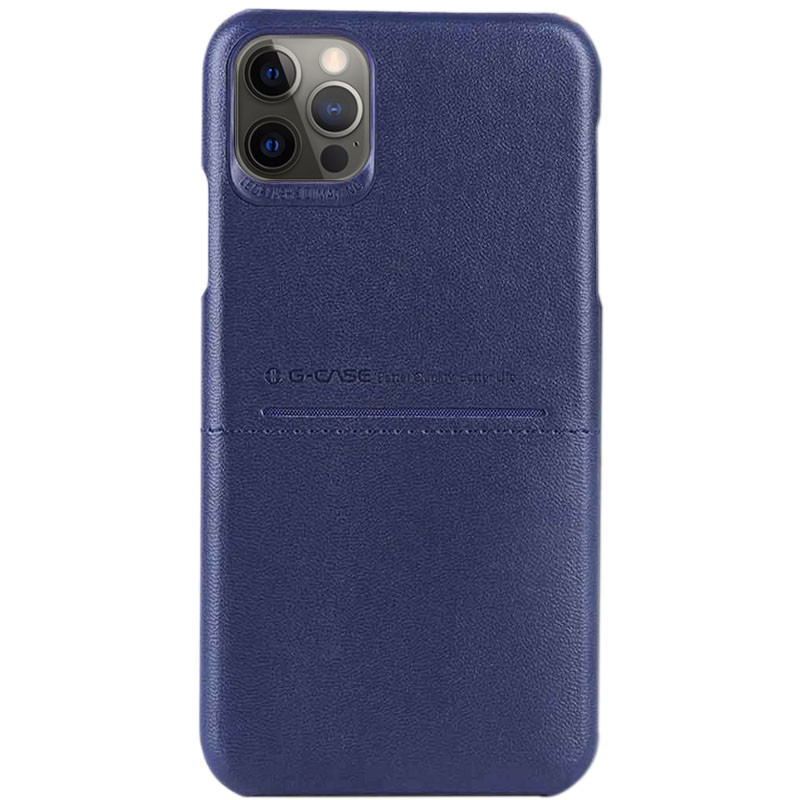 

Кожаная накладка G-Case Cardcool Series для Apple iPhone 12 Pro / 12 (6.1") Синий (157328)