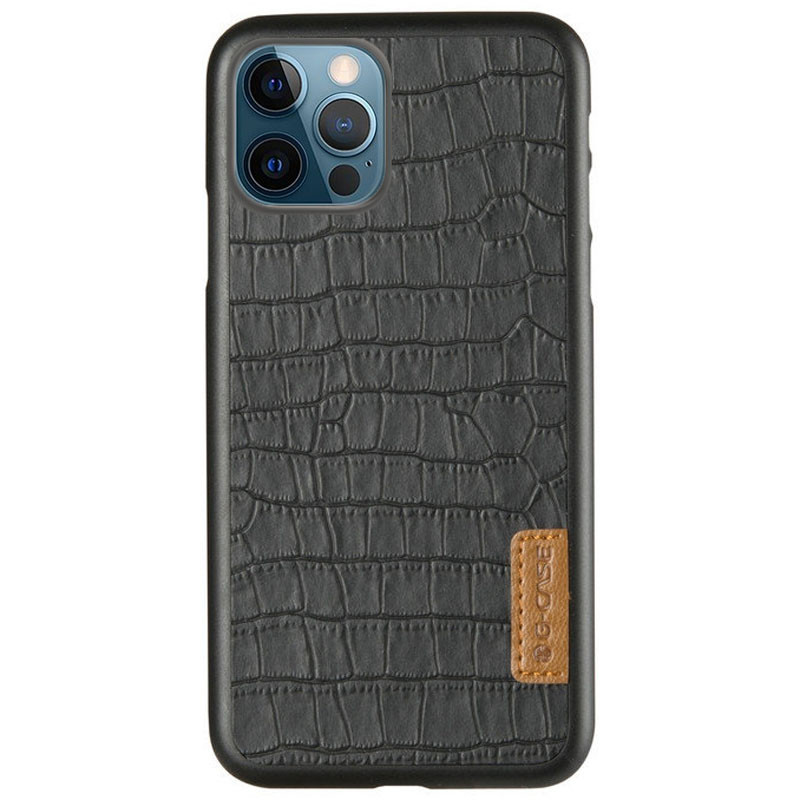 

Кожаная накладка G-Case Crocodile Dark series для Apple iPhone 13 Pro (6.1") (200380)