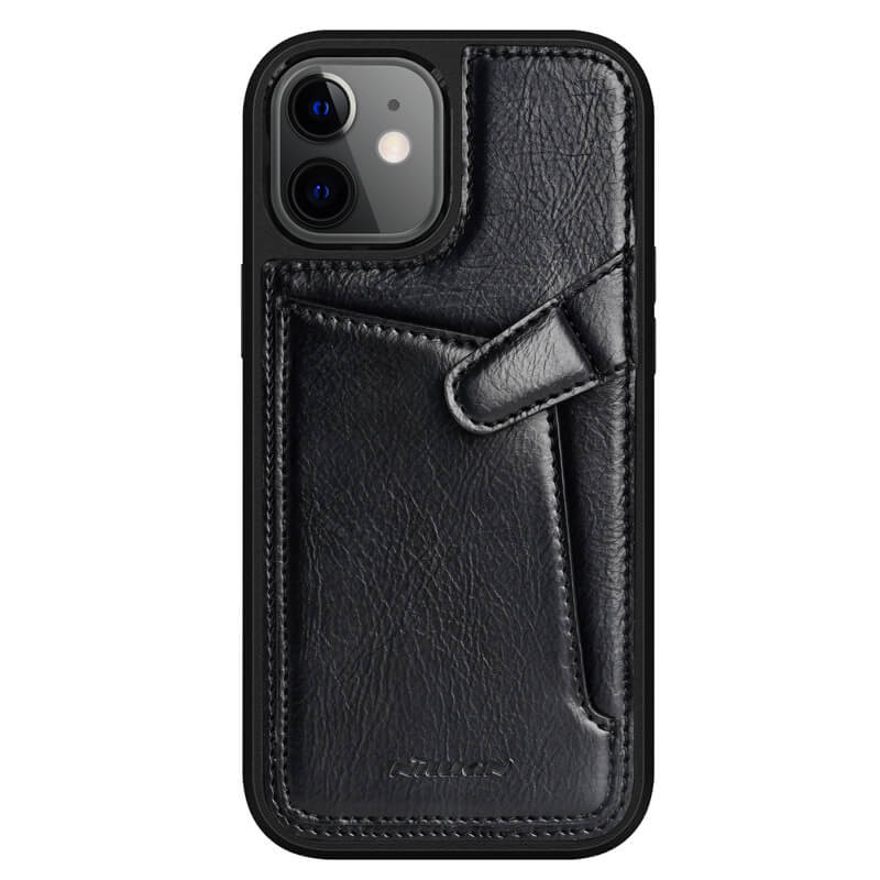 

Шкіряна накладка Nillkin Aoge (з кишенею) для Apple iPhone 12 mini (Чорний)