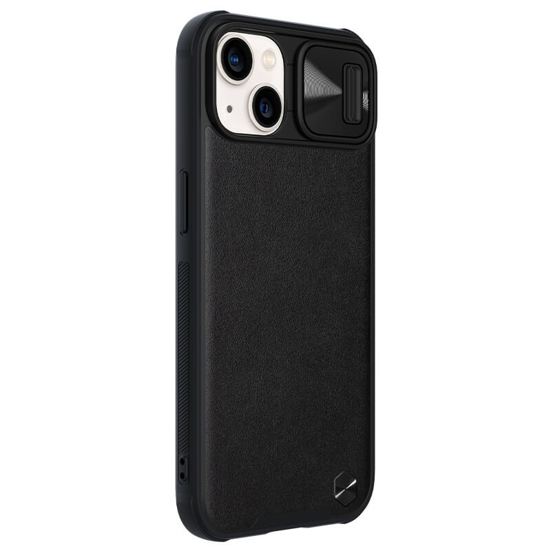 

Кожаная накладка Nillkin Camshield Leather (шторка на камеру) для Apple iPhone 13 (6.1") Черный / Black (210554)