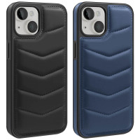 Кожаная накладка Puffer with Magnetic Safe для Apple iPhone 14 (6.1")