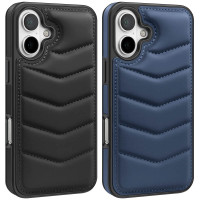 Кожаная накладка Puffer with Magnetic Safe для Apple iPhone 16 (6.1")