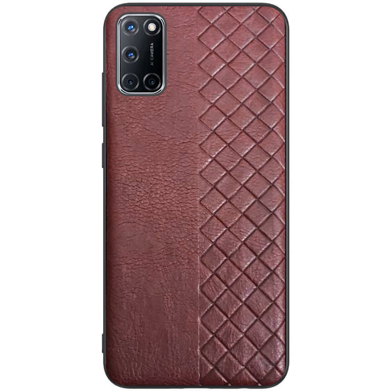 

Кожаная накладка WeaveSide (PU) для Oppo A52 / A72 / A92 Темно-коричневый (146802)