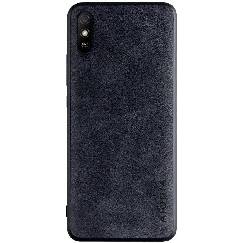 

Кожаный чехол AIORIA Vintage для Xiaomi Redmi 9A Черный (147152)