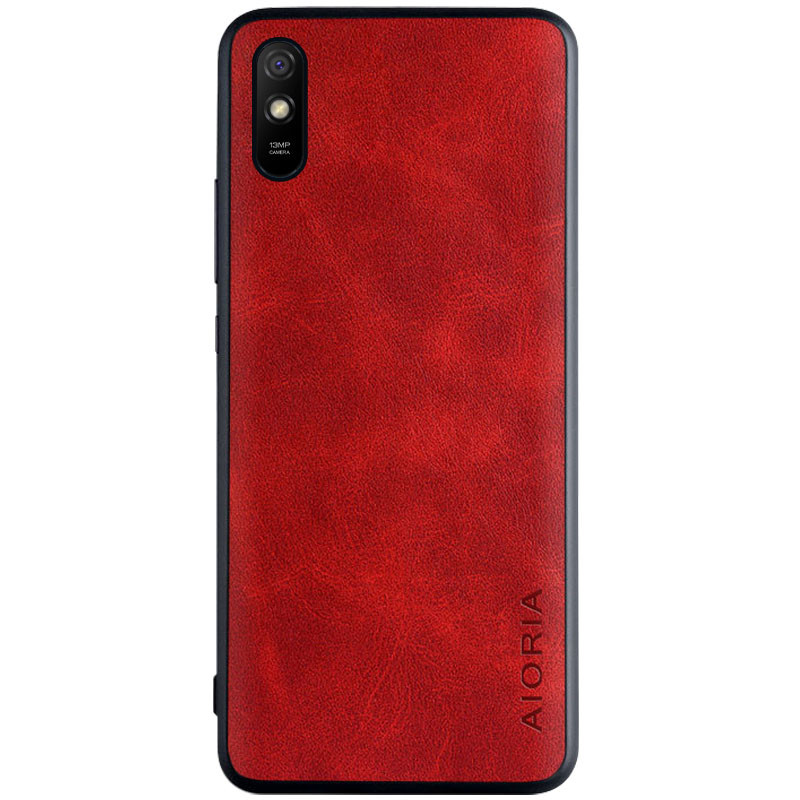 

Кожаный чехол AIORIA Vintage для Xiaomi Redmi 9A Красный (147150)