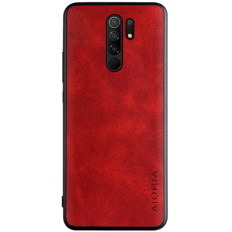 

Кожаный чехол AIORIA Vintage для Xiaomi Redmi 9 Красный (147145)