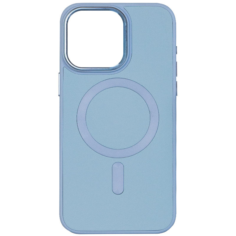 

Кожаный чехол Bonbon Leather Metal Style with MagSafe для Apple iPhone 14 Plus (6.7") Голубой / Mist blue (257253)