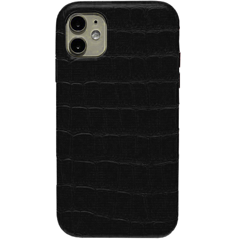 

Кожаный чехол Croco Leather для Apple iPhone 11 (6.1") Black (170443)
