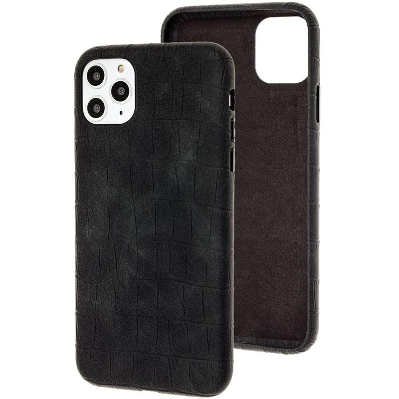 

Кожаный чехол Croco Leather для Apple iPhone 11 Pro (5.8") Black (170448)