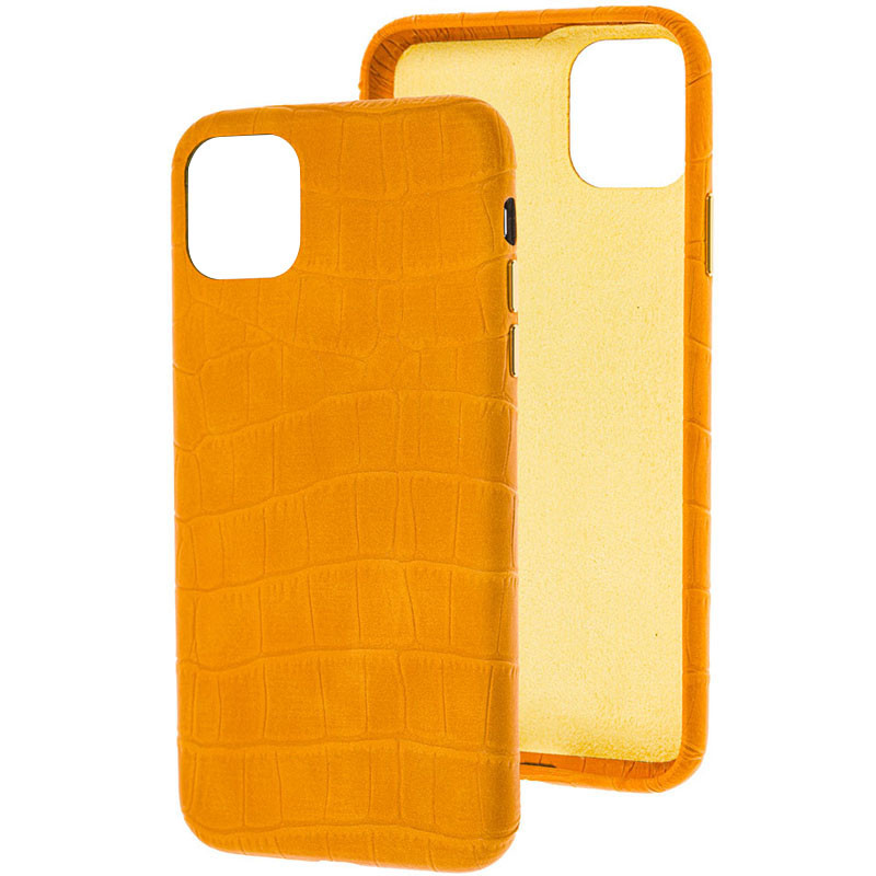 

Кожаный чехол Croco Leather для Apple iPhone 11 Pro (5.8") Yellow (203013)