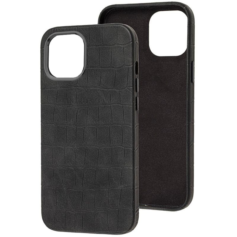 

Шкіряний чохол Croco Leather для Apple iPhone 14 Pro Max (6.7") (Black)