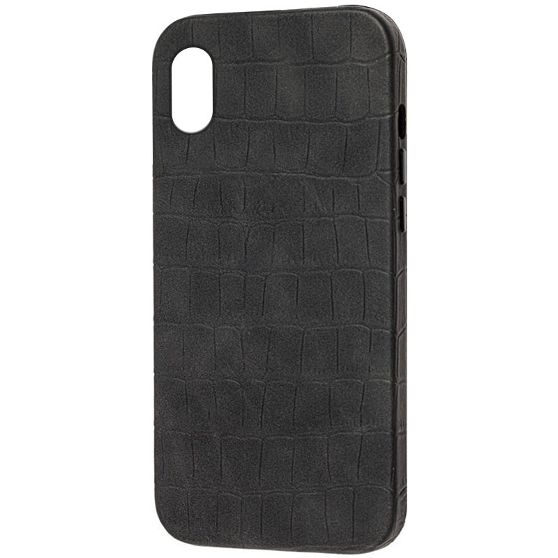 

Кожаный чехол Croco Leather для Apple iPhone XS Max (6.5") Black (189158)