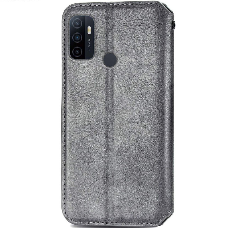 

Кожаный чехол книжка GETMAN Cubic (PU) для Oppo A53 / A32 / A33 Серый (155637)