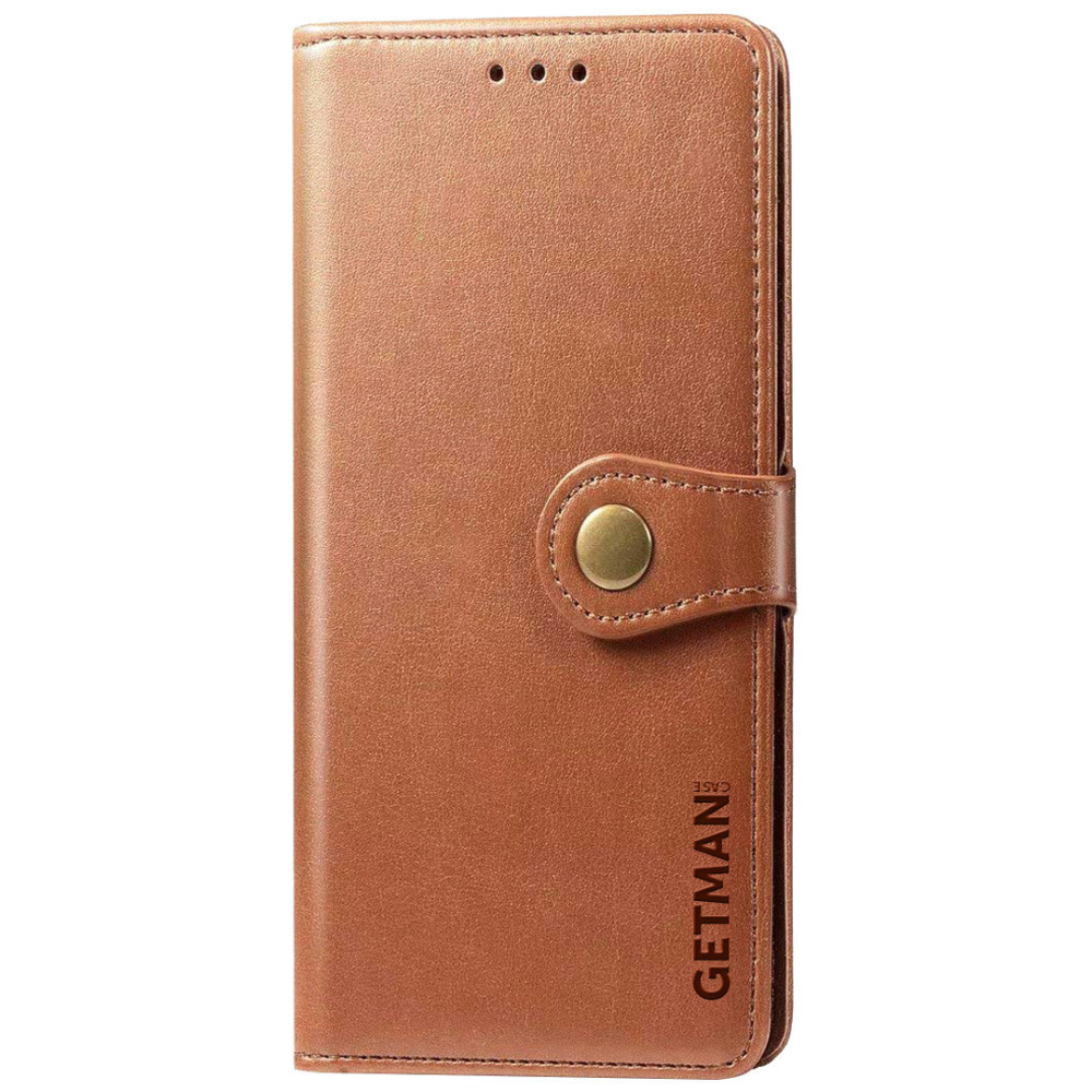 

Кожаный чехол книжка GETMAN Gallant (PU) для Realme C11 (2021) Коричневый (203740)