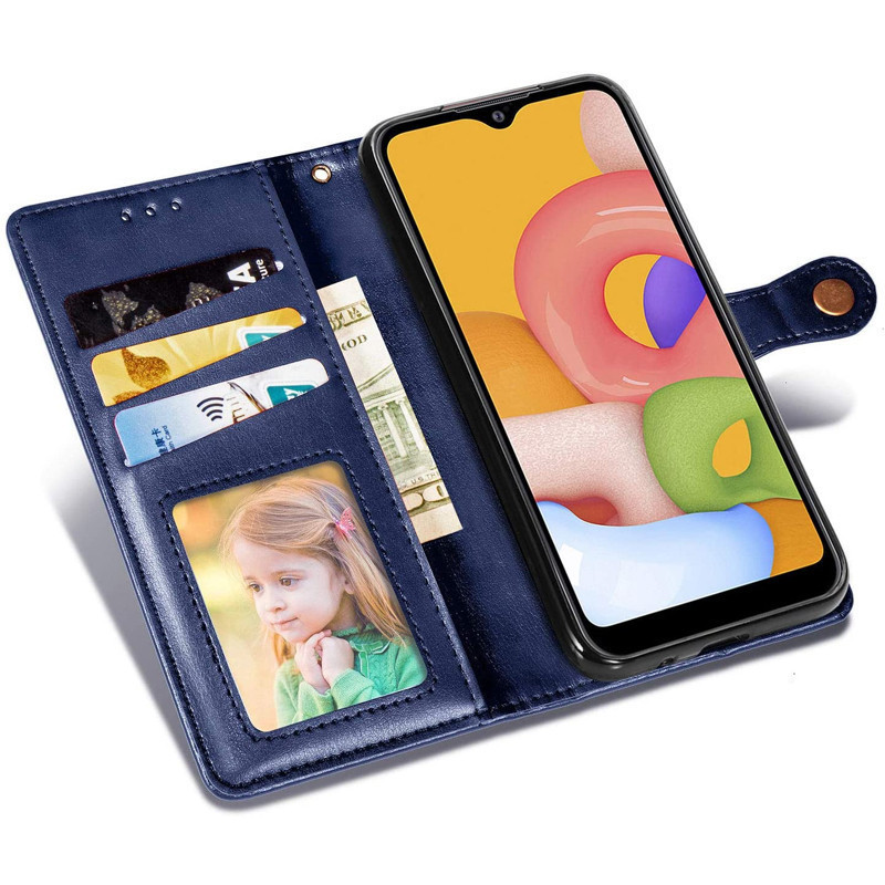 

Шкіряний чохол книжка GETMAN Gallant (PU) для Samsung Galaxy A72 5G (Синій)