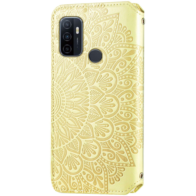 

Кожаный чехол книжка GETMAN Mandala (PU) для Oppo A53 Желтый (167352)