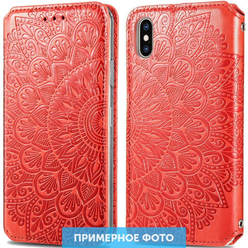 

Кожаный чехол книжка GETMAN Mandala (PU) для Samsung Galaxy A30s Красный (157526)