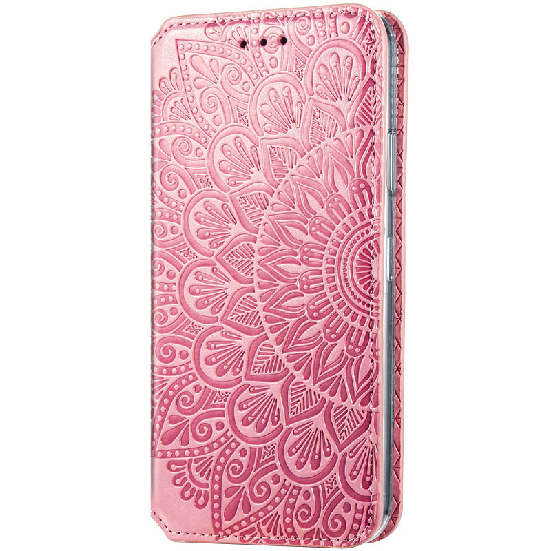 

Кожаный чехол книжка GETMAN Mandala (PU) для Xiaomi Redmi 9C Розовый (157599)