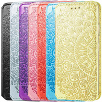 Кожаный чехол-книжка GETMAN Mandala (PU) для Xiaomi Redmi Note 9 / Redmi 10X
