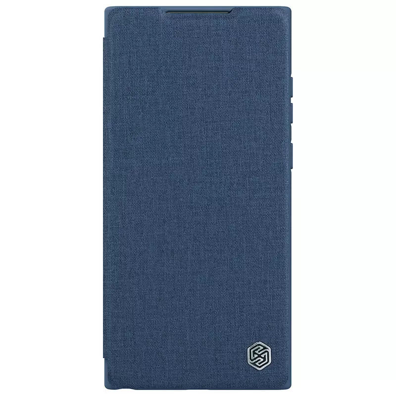 

Кожаный чехол (книжка) Nillkin Qin Pro Plain Camshield для Samsung Galaxy S23 Ultra Синий (250411)