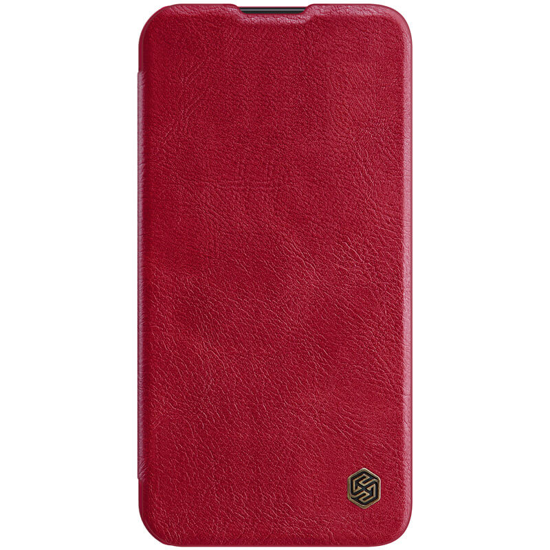 

Кожаный чехол (книжка) Nillkin Qin Pro Camshield для Apple iPhone 13 (6.1") Красный (193051)