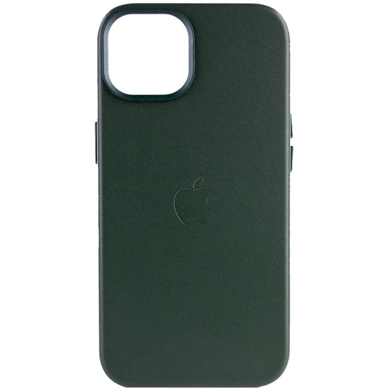 

Кожаный чехол Leather Case (AA Plus) with MagSafe для Apple iPhone 12 Pro / 12 (6.1") Shirt Green (225347)